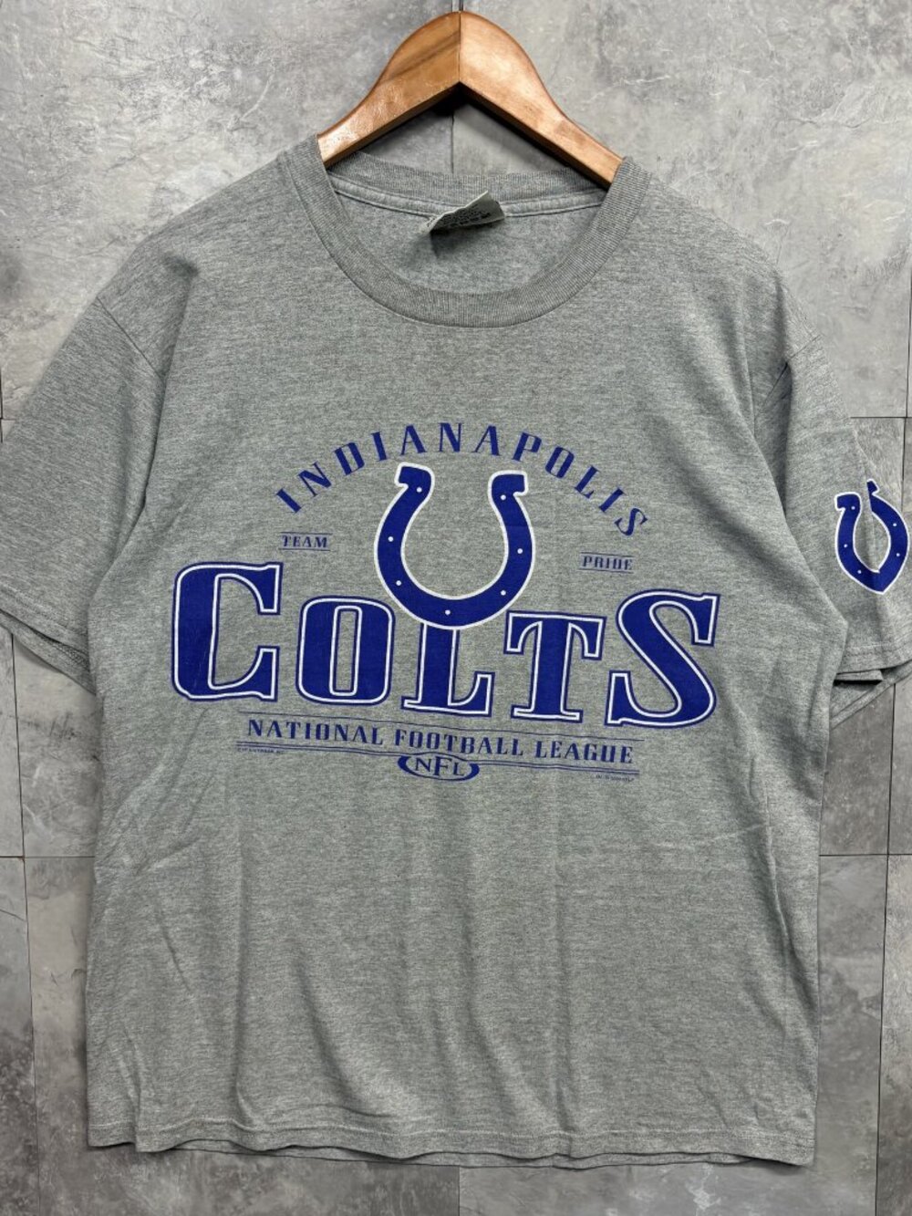 Lee Sport Indianapolis Colts T Shirt Men's M Gray NFL Football Vintage